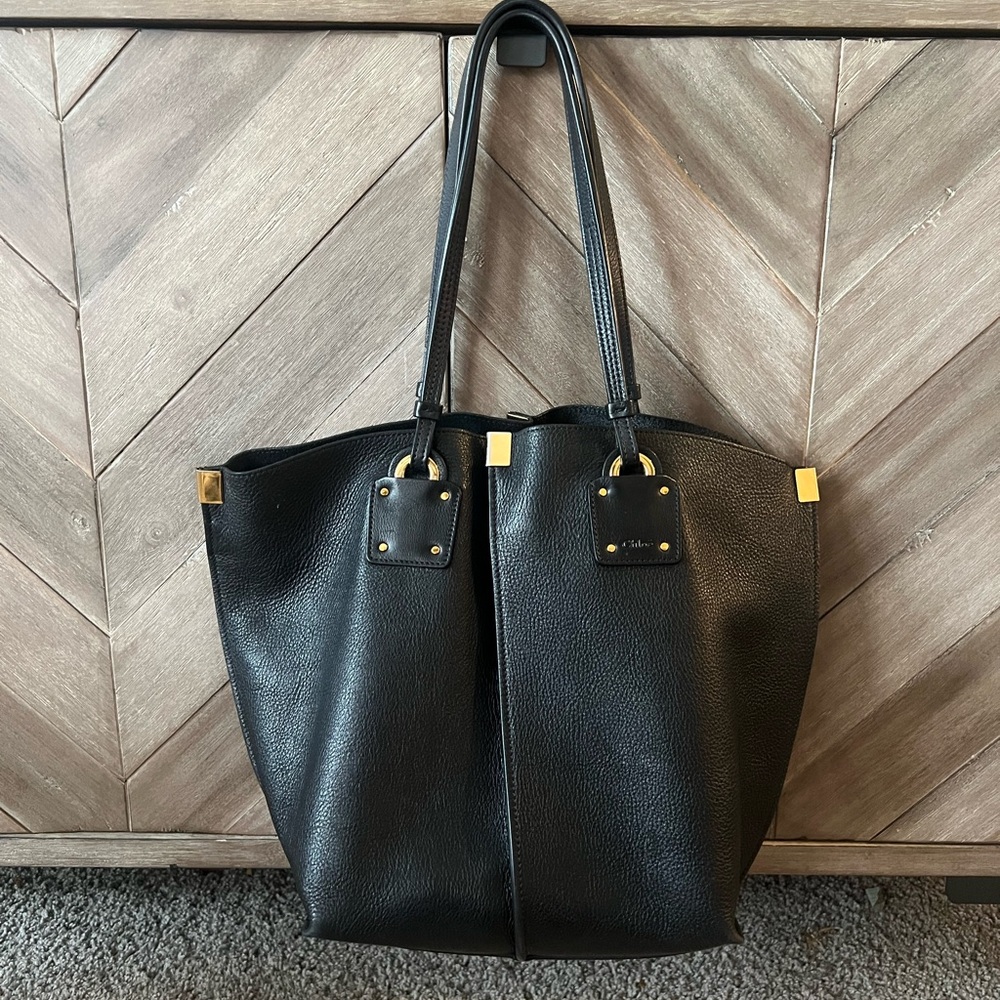 Chloe Vick Tote Black Leather - Picture 15 of 16